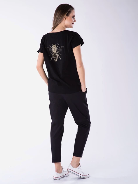 Spodnie boyfriend damskie Look Made With Love Look 415 XL/XXL Czarne (5903999300623) - obraz 4