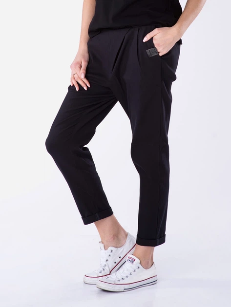 Spodnie boyfriend damskie Look Made With Love Look 415 XL/XXL Czarne (5903999300623) - obraz 7