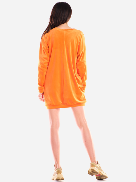Плаття-туніка жіноче Awama A415 One Size Оранжеве (5902360554740) - зображення 2
