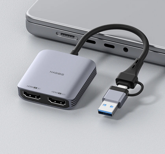 Карта видеозахвата Hagibis 4К USB 3.0 HDMI USB/Type-C поддержка Xbox PS4/5 - изображение 1