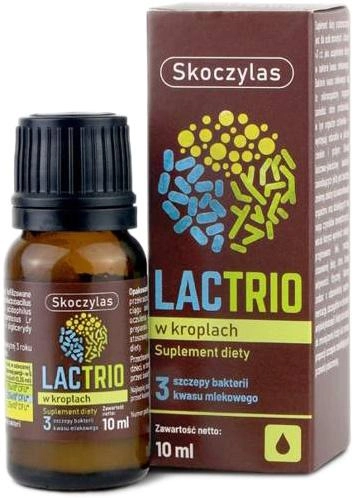 Probiotyk Skoczylas Lactrio in drops 10 ml (5903631208485) - obraz 1