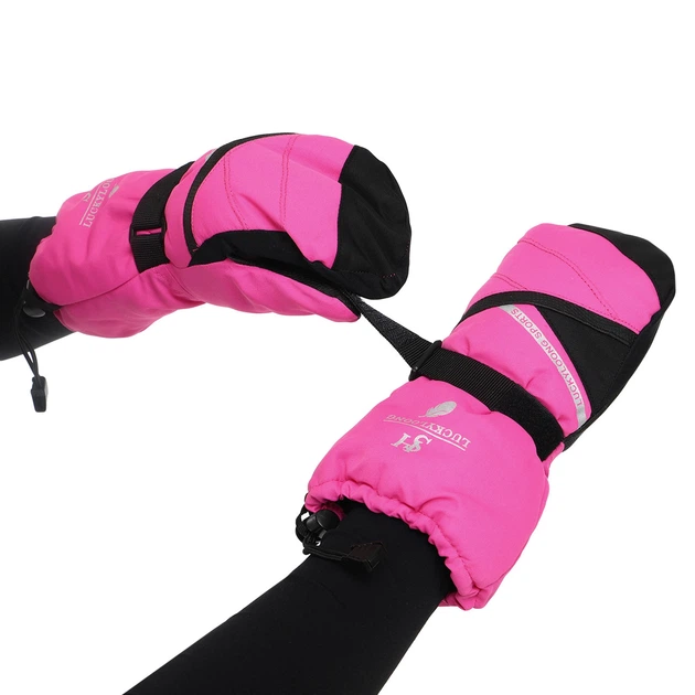 Рукавички гірськолижні дитячі Zelart Luckyloong 8778 розмір L-XL (9-12 років) Pink-Black - Фото 3 Рукавички гірськолижні дитячі Zelart Luckyloong 8778 розмір L-XL (9-12 років) Pink-Black - зображення 3