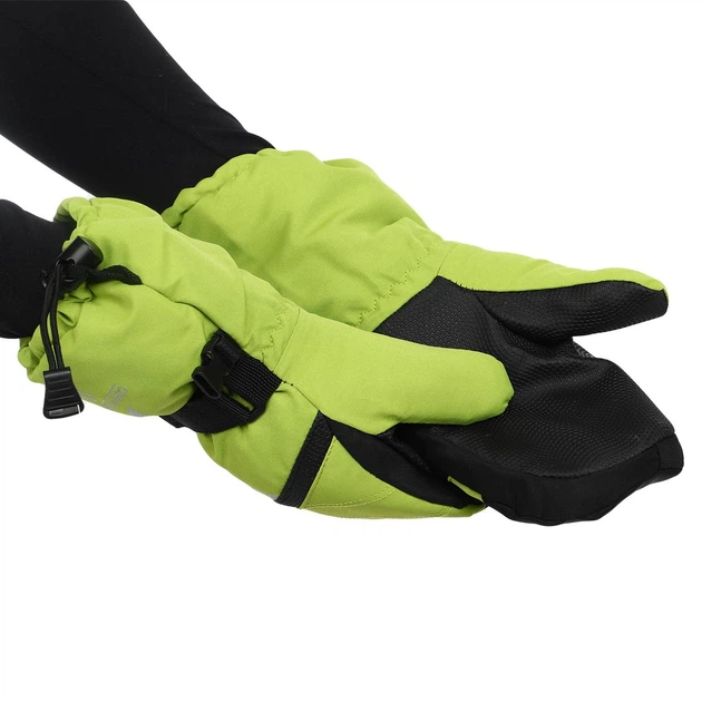 Варежки горнолыжные детские Zelart Luckyloong Action 8778 размер L-XL (9-12 лет) Green-Black - изображение 3