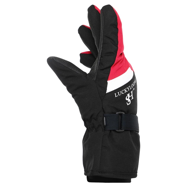 Перчатки горнолыжные детские Zelart Luckyloong Action 2388 размер L-XL (9-12 лет) Black-Fuchsia - изображение 4