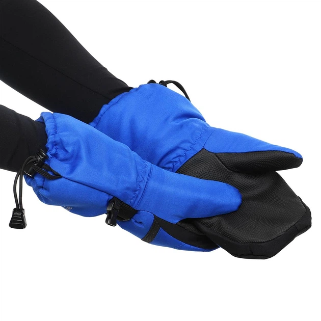 Варежки горнолыжные детские Zelart Luckyloong 8778 размер L-XL (9-12 лет) Blue-Black - изображение 4
