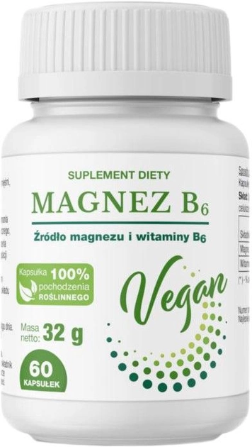 Suplement diety Gorvita Magnez Vegan 60 kapsulek (5903317643296) - obraz 1