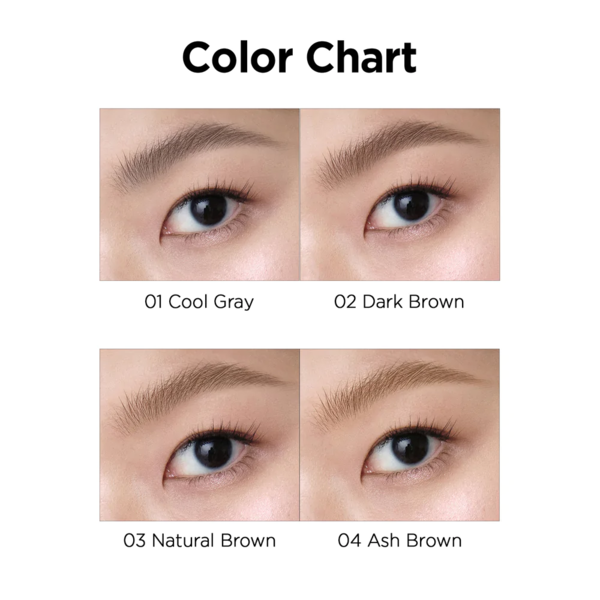Туш для брів PERIPERA SPEEDY SKINNY BROWCARA відтінок 02 DARK BROWN - зображення 2