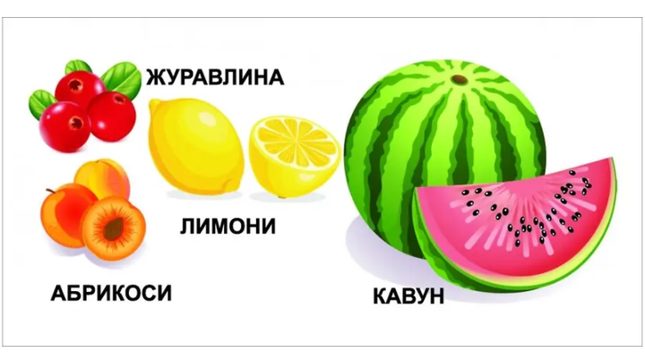 Книжка-картонка Карамелька Фрукти та овочі Талант 10х10 см - Фото 2 Книжка-картонка Карамелька Фрукти та овочі Талант 10х10 см - зображення 2