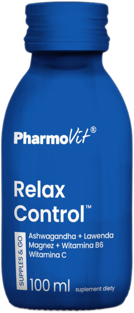 Kompleks witamin i minerałów Pharmovit Relax Control Supples & Go 100 ml (5904703901068) - obraz 1