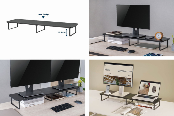 Stolik pod laptop/monitor Gembird MS-TABLE2-01 Black (MS-TABLE2-01) - obraz 14
