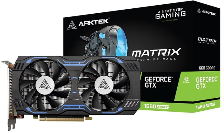 Karta graficzna Arktek PCI-Ex GeForce GTX 1660 Super Dual Fan 6GB GDDR6 (192bit) (1530/14000) (DVI, HDMI, DisplayPort) (AKN1660SD6S6GH1) - obraz 5