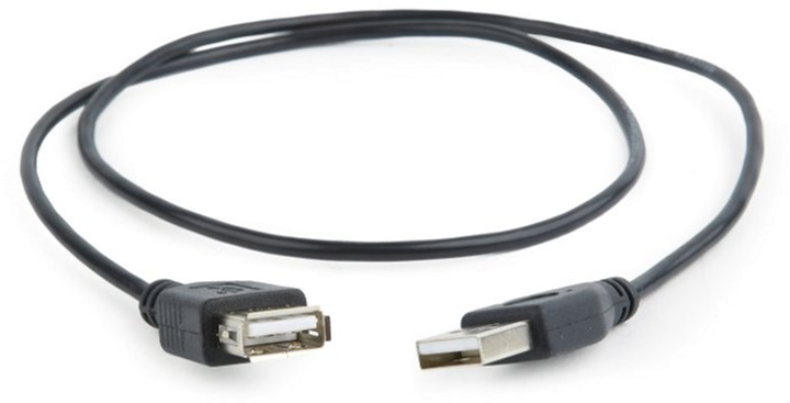 Kabel Cablexpert USB 2.0 0.75 m Czarny (CC-USB2-AMAF-75CM/300-BK) - obraz 2