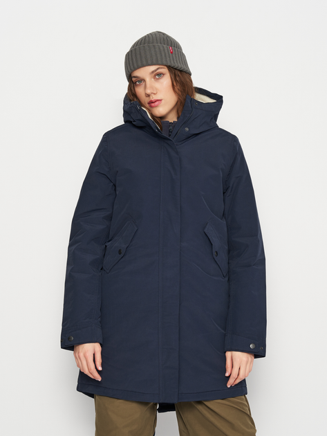Куртка демисезонная удлиненная с капюшоном женская Jack Wolfskin ...