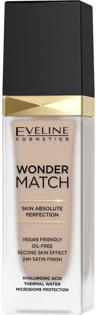 Тональна основа для обличчя Eveline Cosmetics Wonder Match Foundation 12 Light Natural розкішна підлаштовувальна 30 ml (5901761985177) - зображення 1