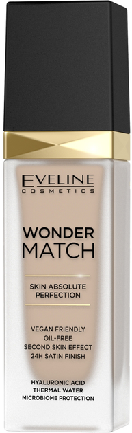 Podkład nawilżający Eveline Cosmetics Wonder Match 12 Light Natural luksusowy dopasowujący się 30 ml (5901761985177) - obraz 1