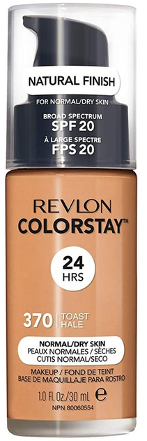 Podkład do twarzy Revlon ColorStay SPF20 370 Toast do cery normalnej i suchej 30 ml (309974677103) - obraz 1