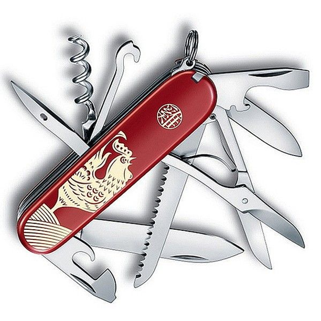 Складной нож Victorinox Huntsman Year of the Rooster 1.3714.E6 - изображение 1