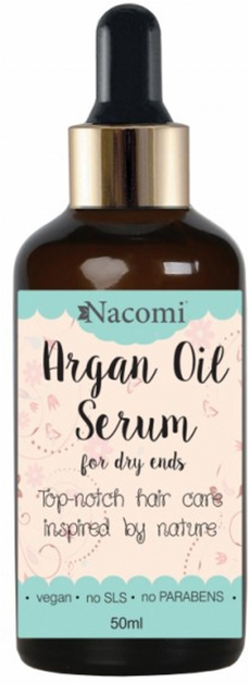 Сироватка для кінчиків Nacomi з аргановою олією, з піпеткою 50 мл (5902539702149) - зображення 1
