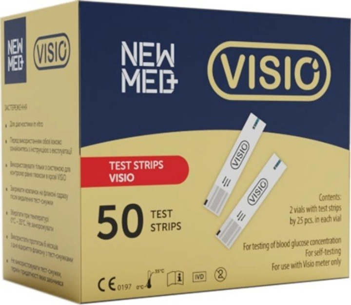 Тест-полоски New Med Visio (Нью Мед Визио), 50 шт. - изображение 1