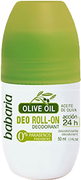 Dezodorant Babaria Deo Roll On Olive Oil 50 ml (8410412047333) - obraz 1