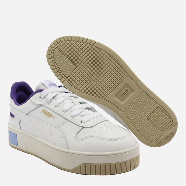 Жіночі кеди низькі Puma Carina Street 39 (6UK) 25 см Білі (4065452400408) - зображення 4