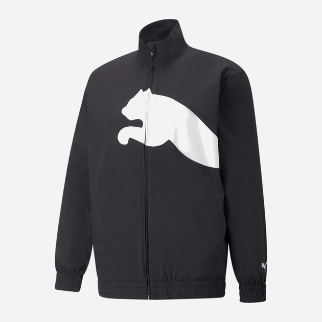 Куртка демісезонна чоловіча Puma Train Big Cat Lined Woven Fz Jacket 52242401 L Чорна (4064537641606) - зображення 1