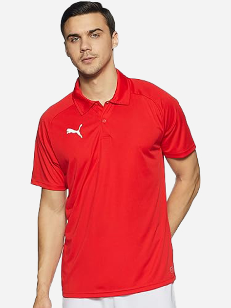 Koszulka polo męska Puma Liga Casuals Polo 65531001 M Czerwona (4059504566372) - obraz 1