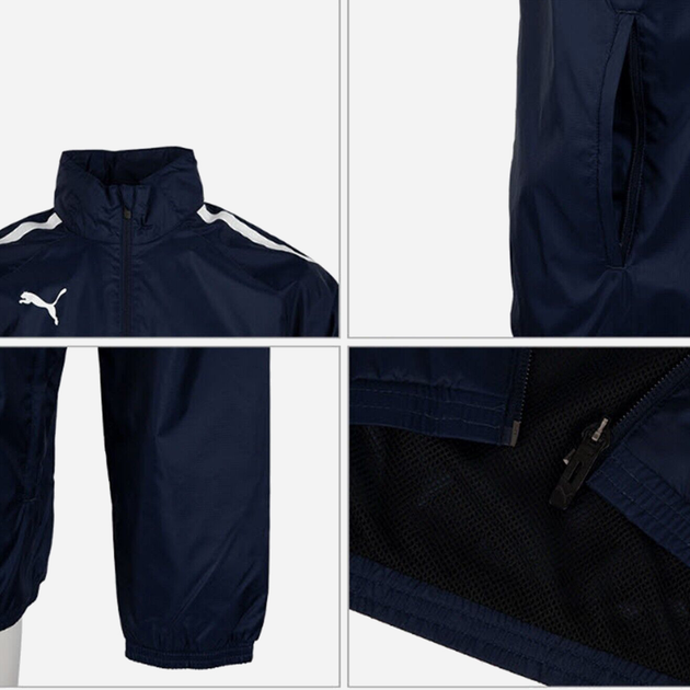 Kurtka wiatrówka męska sportowa Puma Team Liga All Weather Jacket Peacoat 65724506 M Granatowa (4063699414042) - obraz 3