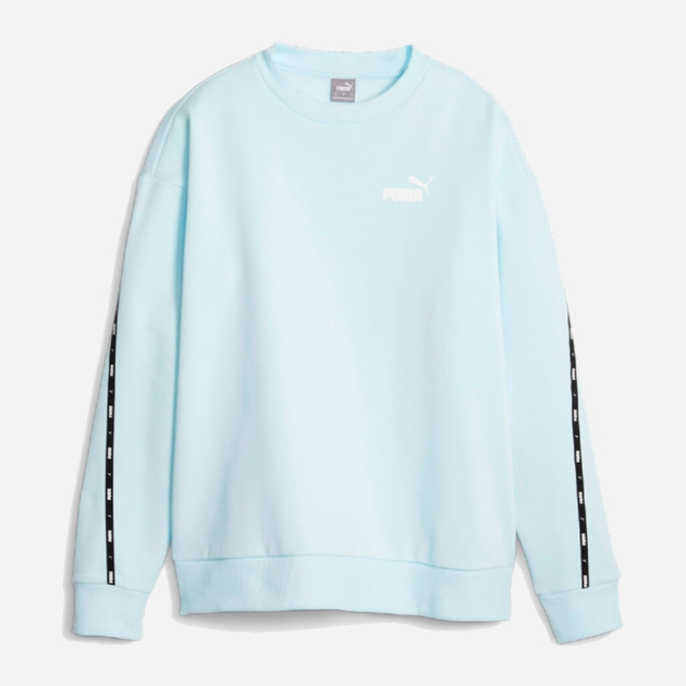 Світшот жіночий Puma Ess Tape Crew Icy 67599569 L Блакитний (4099683559079) - зображення 1