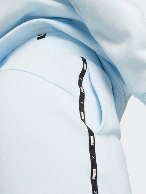 Spodnie dresowe damskie Puma Ess Tape Sweatpants Fl Cl Icy 67599969 XS Niebieskie (4099684024538) - obraz 5