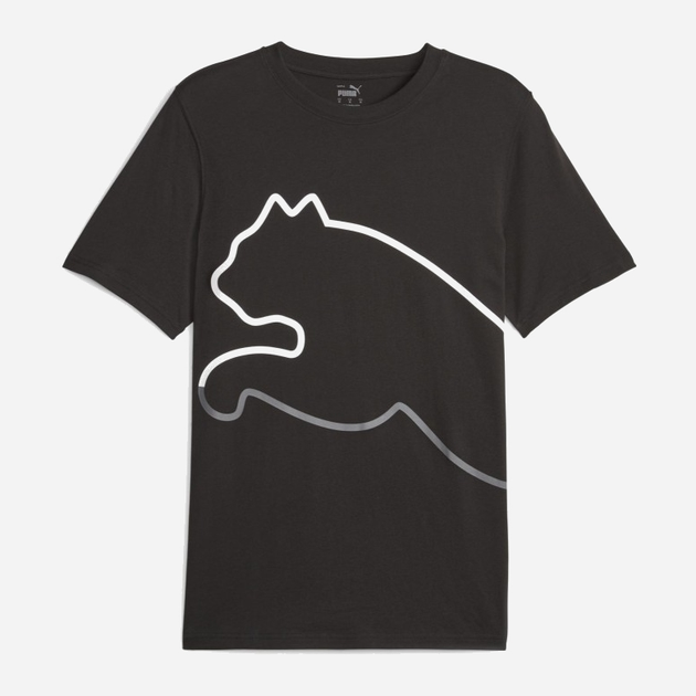 Футболка чоловіча Puma Graphics Big Cat Tee 67627201 S Чорна (4099683791011) - зображення 1