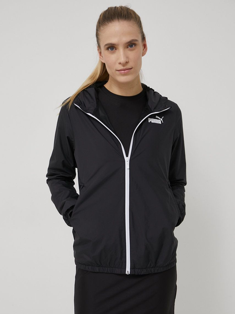 Вітрівка жіноча Puma Ess Solid Windbreaker Black 84749401 L Чорна (4064535452358) - зображення 1