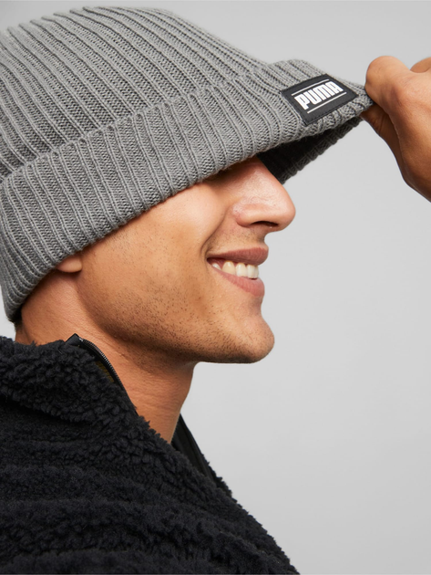 Czapka męska Puma Ribbed Classic Cuff Beanie 2403803 One Size Smoked Pearl (4065449742122) - obraz 3