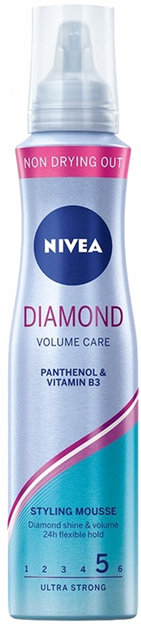Pianka do włosów Nivea Diamond Volume Care 150 ml (5900017052458) - obraz 1