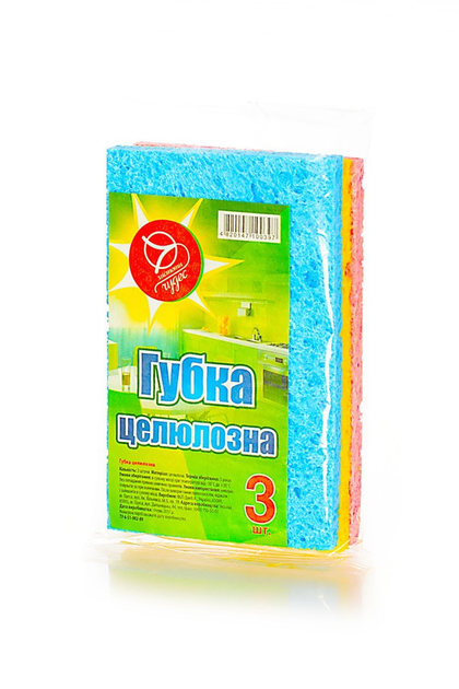 Серветки-губки 7 Чудес целюлозні 3 шт от продавца: Danakt – в интернет ...