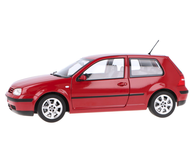 Модель автомобіля Volkswagen Golf 4 Red by Norev, Scale 1:18