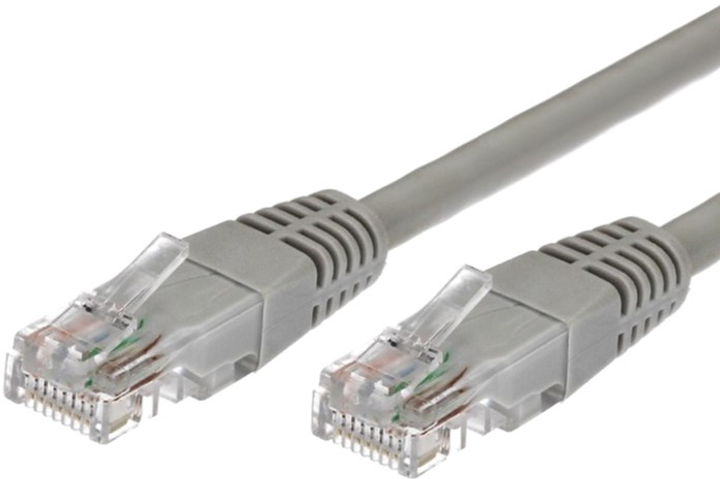 Патч-корд TB мідний Cat 6a RJ45 UTP 3 м Grey (5902002117555) - зображення 1