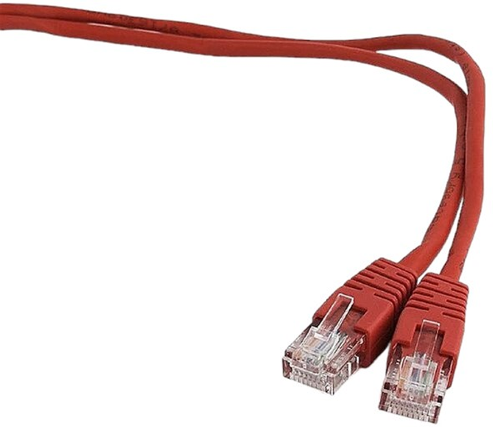 Patchcord Gembird UTP Cat 5e RJ-45 5 m Red (8716309038379) - obraz 1