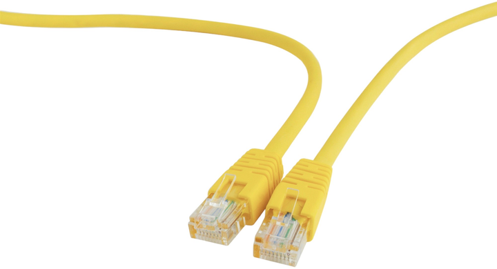 Patchcord Gembird UTP PP12 Cat 5e RJ-45 0.5 m Yellow (8716309038553) - obraz 1