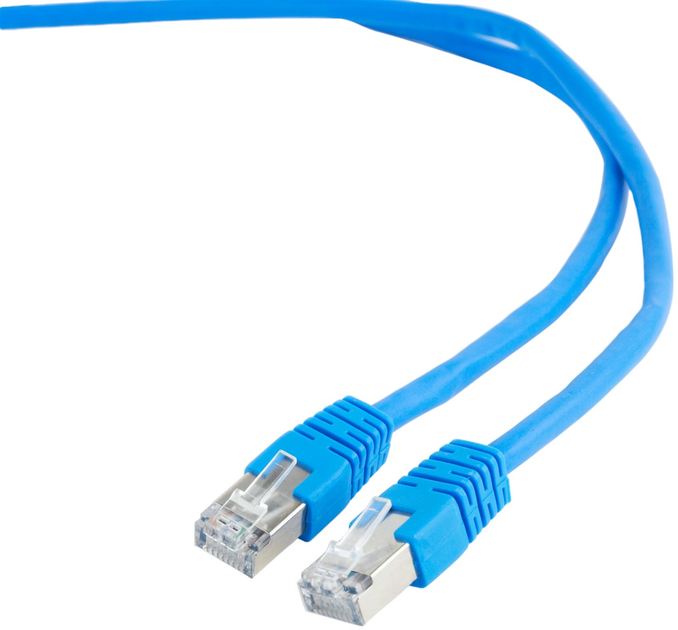 Patchcord Gembird FTP PP6 Cat 6 RJ-45 1 m Blue (8716309074063) - obraz 1