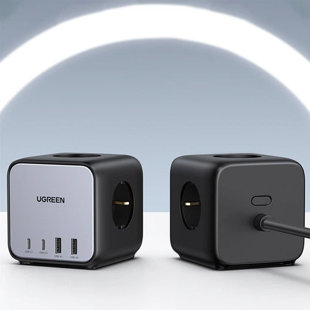 Зарядний пристрій для Ugreen CD268 4xUSB 65W DigiNest Cube (2xUSB-C+2xUSB-A) (6957303861132) - зображення 5
