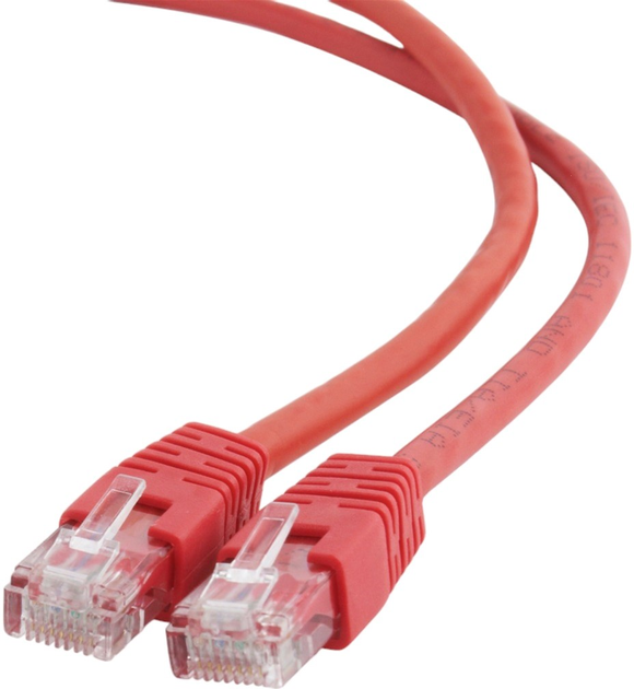 Патч-корд Gembird UTP PP6U Cat 6 RJ-45 0.25 м Red (8716309093064) - зображення 1