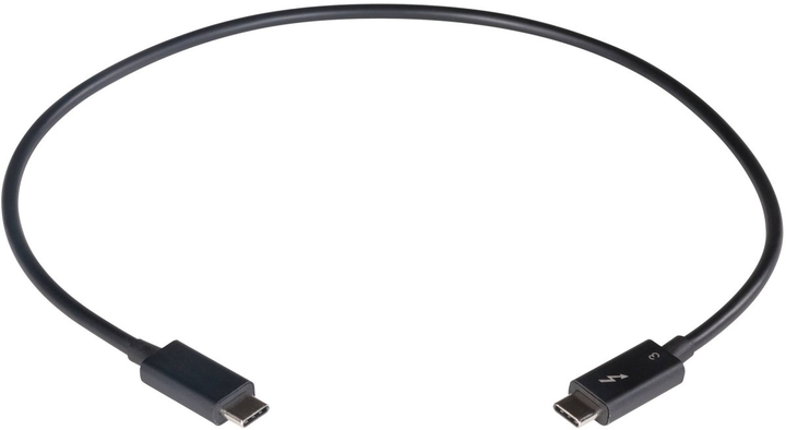 Kabel Delock Thunderbolt 3 – Thunderbolt 3 0.5 m Black (4043619848447) - obraz 2