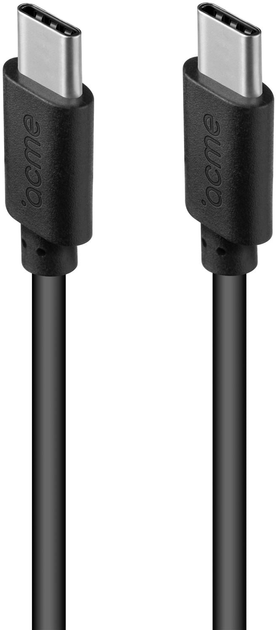 Kabel ACME USB Type-C – USB Type-C PD 60W 1 m Black (4770070881538) - obraz 1