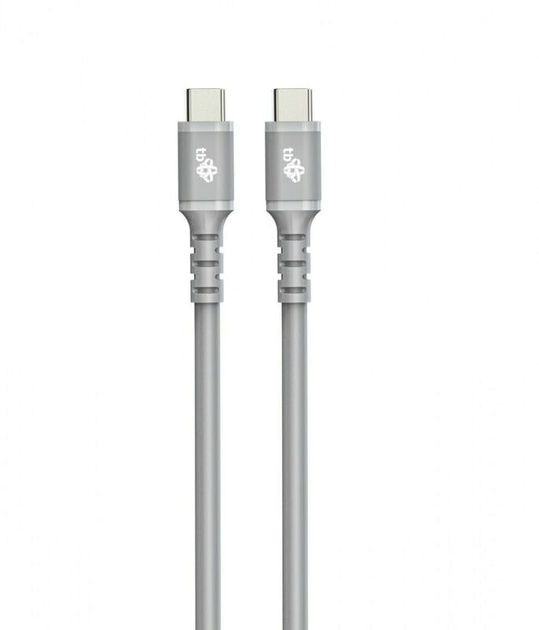 Kabel TB USB Type-C – USB Type-C 1 m Grey (5901500509466) - obraz 1