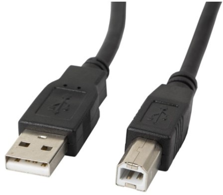 Kabel Lanberg USB Type-A – USB Type-B 2.0 3 m Ferryt Black (5901969413502) - obraz 1