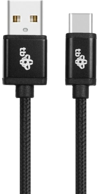 Kabel TB USB Type-A – USB Type-C 1.5 m Black (5902002078443) - obraz 1