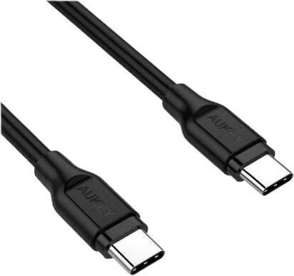 Kabel Aukey USB Type-C - USB Type-C PD 60W 1 m Black (5902666662354) - obraz 1
