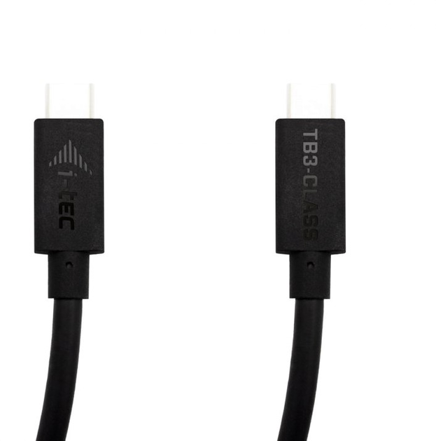 Kabel I-tec USB Type-C – USB Type-C Thunderbolt 3 PD 100W 1.5 m Black (8595611703362) - obraz 1