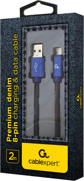 Kabel Gembird USB Type-A 2.0 – Lightning 2 m Black (8716309107990) - obraz 2